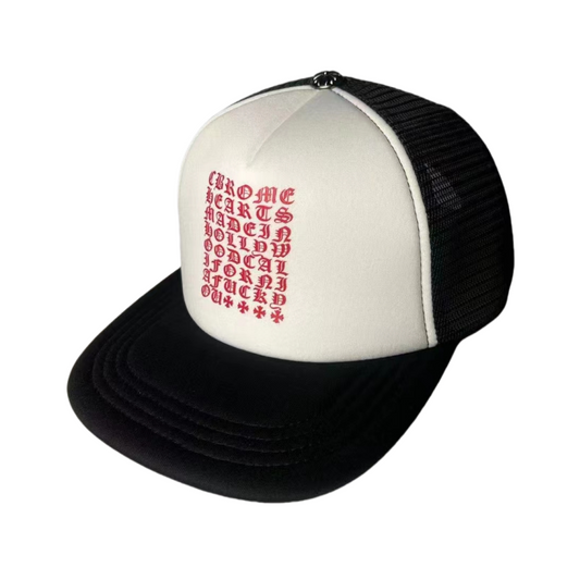 Chrome Hearts Eyechart Trucker Hat