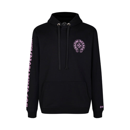 Chrome Hearts Purple Horseshoe Logo Hoodie 7026