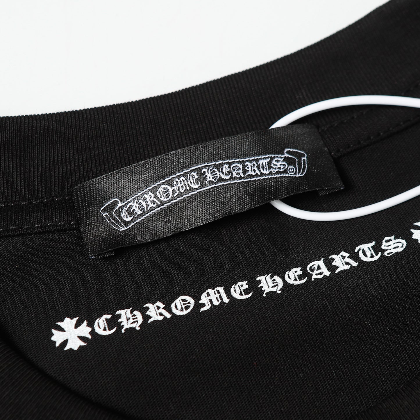 Chrome Hearts Cross & Horseshoe Print Round Neck T-Shirt 2270