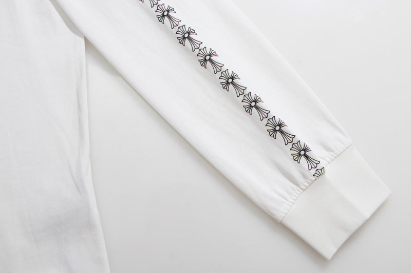 Chrome Hearts Neck Logo Cross Sleeve L/S T-shirt 9010