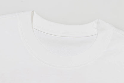 Chrome Hearts Orange Three-Cross Slogan Short Sleeve Tshirt 6129