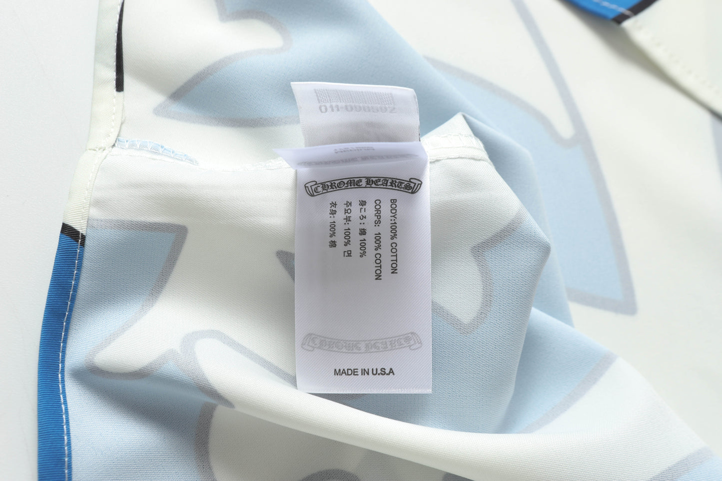 Chrome Hearts Cross short-sleeved casual shirt