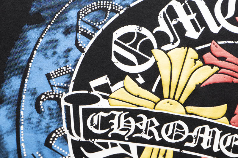 Chrome Hearts Sparkle Cross Artisan Rhinestone T-Shirt 6007