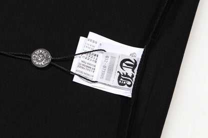 Chrome Hearts Orange Three-Cross Slogan Short Sleeve Tshirt 6129