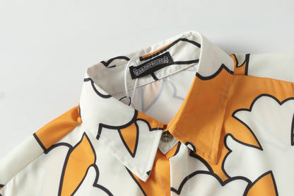 Chrome Hearts Cross short-sleeved casual shirt