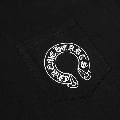 Chrome Hearts Cross & Horseshoe Print Round Neck T-Shirt 2270