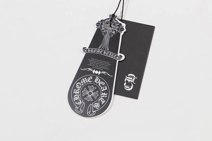 Chrome Hearts Orange Three-Cross Slogan Short Sleeve Tshirt 6129