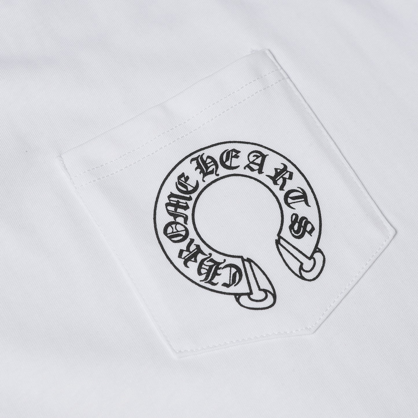 Chrome Hearts Cross & Horseshoe Print Round Neck T-Shirt 2270