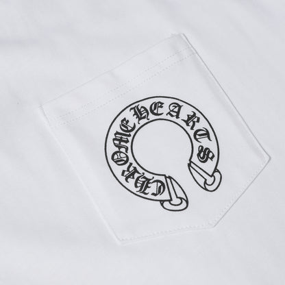 Chrome Hearts Cross & Horseshoe Print Round Neck T-Shirt 2270