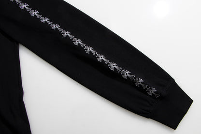 Chrome Hearts Neck Logo Cross Sleeve L/S T-shirt 9010