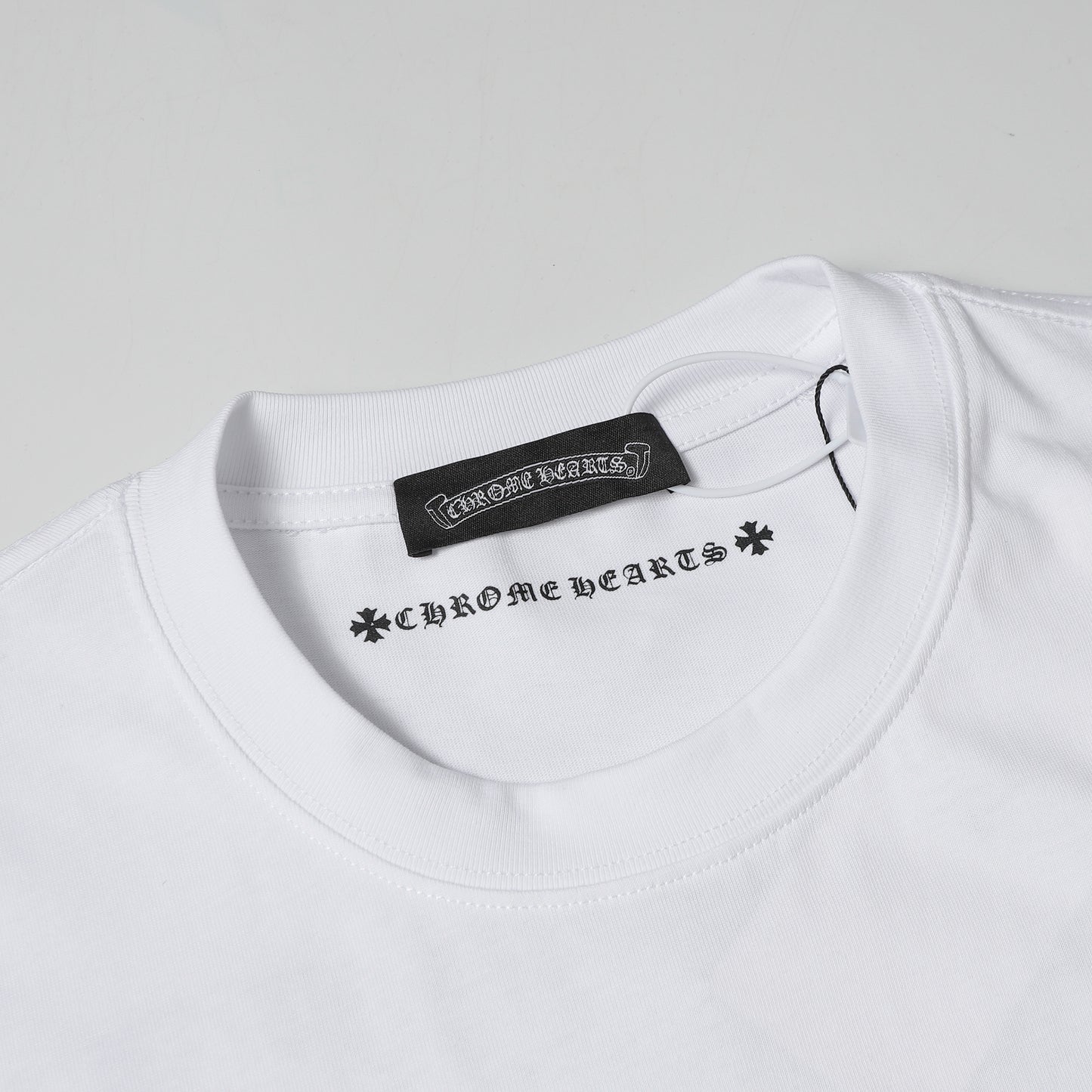 Chrome Hearts Cross & Horseshoe Print Round Neck T-Shirt 2270