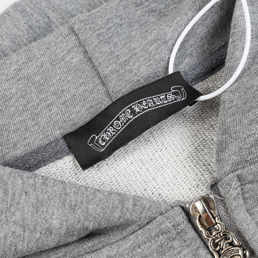 Chrome Hearts Script Logo Classic Zip Up Hoodie 9811