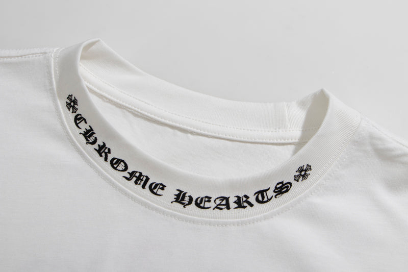 Chrome Hearts Neck Logo Cross Sleeve L/S T-shirt 9010