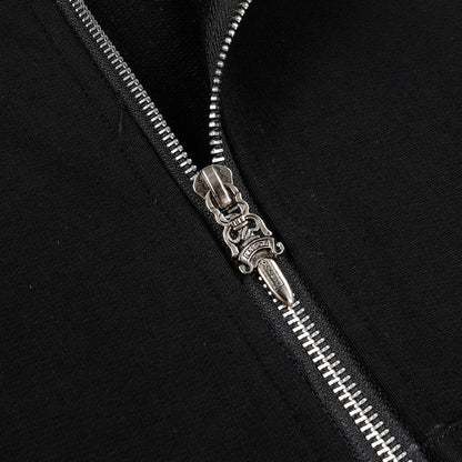 Chrome Hearts Script Logo Classic Zip Up Hoodie 9811