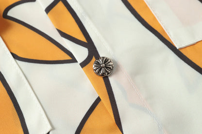 Chrome Hearts Cross short-sleeved casual shirt