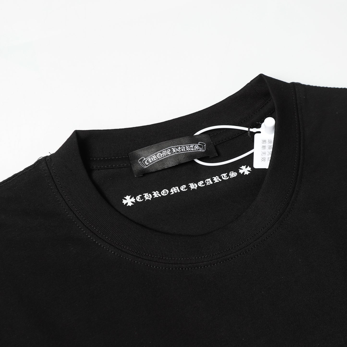 Chrome Hearts Cross & Horseshoe Print Round Neck T-Shirt 2270