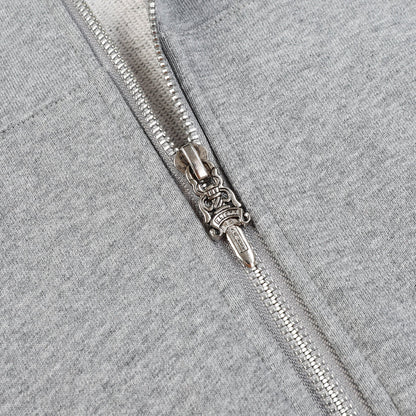 Chrome Hearts Script Logo Classic Zip Up Hoodie 9811