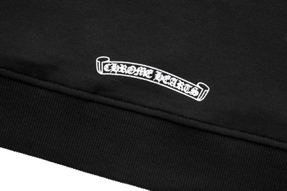 Chrome Hearts Horseshoe Floral Sleeve Zip Up Hoodie 5001