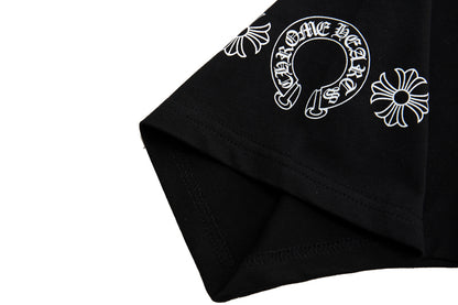 Chrome Hearts Multi-Color Cemetery Cross Short Sleeve T-shirt 6052
