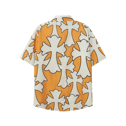 Chrome Hearts Cross short-sleeved casual shirt