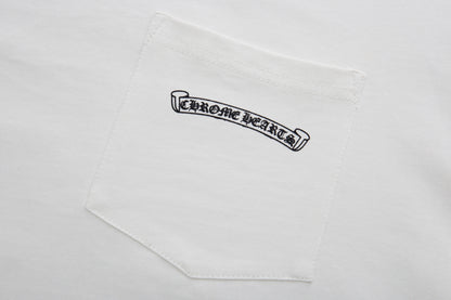 Chrome Hearts Multi-Color Cemetery Cross Short Sleeve T-shirt 6052