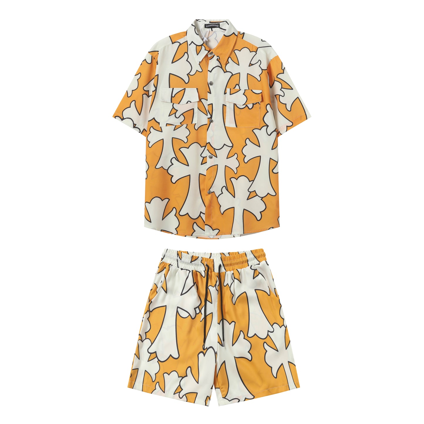 Chrome Hearts Cross short-sleeved casual shirt