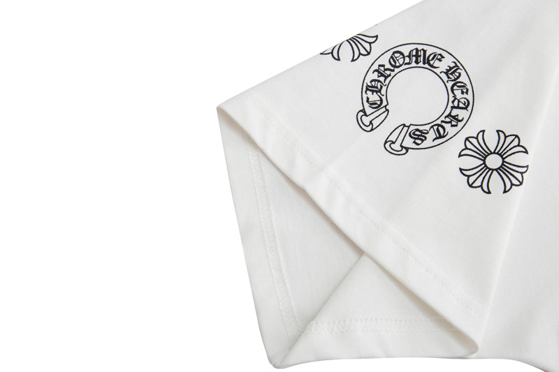 Chrome Hearts Multi-Color Cemetery Cross Short Sleeve T-shirt 6052