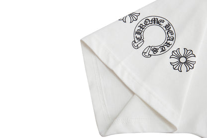 Chrome Hearts Multi-Color Cemetery Cross Short Sleeve T-shirt 6052