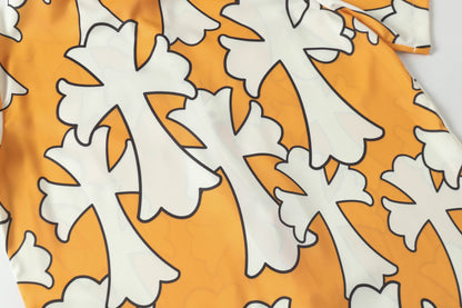 Chrome Hearts Cross short-sleeved casual shirt