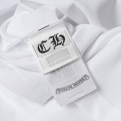 Chrome Hearts Cross & Horseshoe Print Round Neck T-Shirt 2270