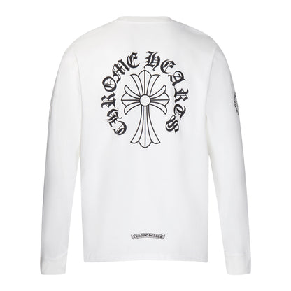 Chrome Hearts Neck Logo Cross Sleeve L/S T-shirt 9010