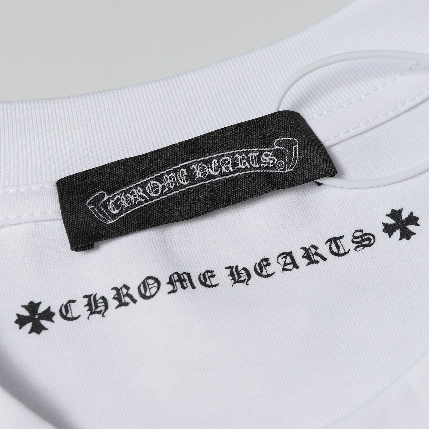 Chrome Hearts Cross & Horseshoe Print Round Neck T-Shirt 2270