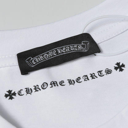 Chrome Hearts Cross & Horseshoe Print Round Neck T-Shirt 2270
