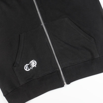 Chrome Hearts Script Logo Classic Zip Up Hoodie 9811